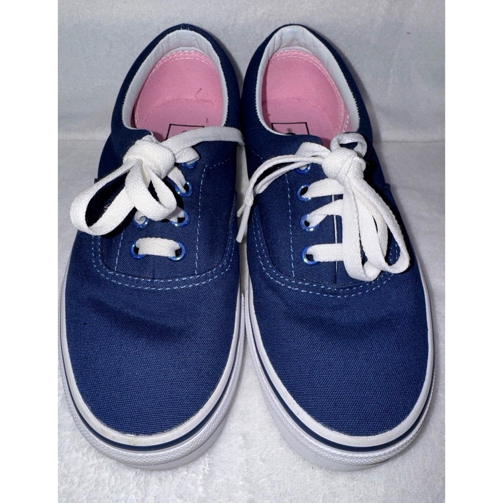 Vans Classic Sneakers Unisex Canvas Shoes Blue (Women's 6.5 Mens 5.0) EUC
